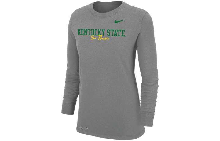 Nike Nike T Shirts Women's Gray Crew Neck Moderate Straight Fit