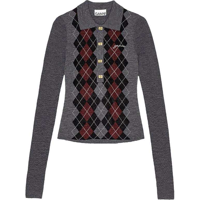 GANNI FW24 Sweater Women's Frost Gray