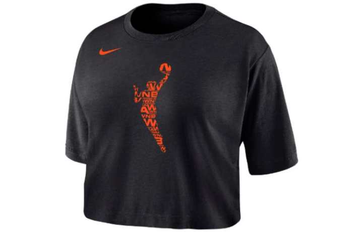 Nike Nike Crop Tops Women's Black Crew Neck Moderate