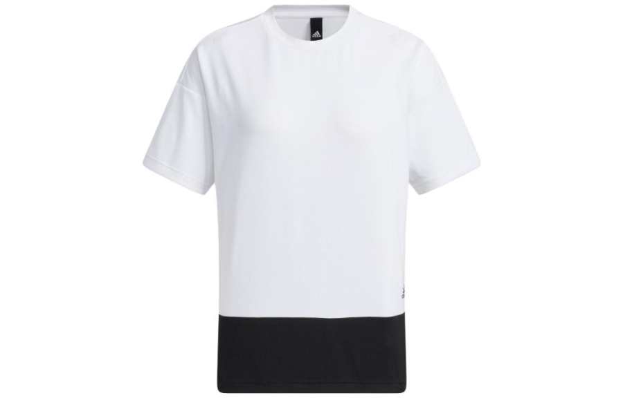 Adidas Adidas T Shirts Women's White Crew Neck Moderate Straight Fit