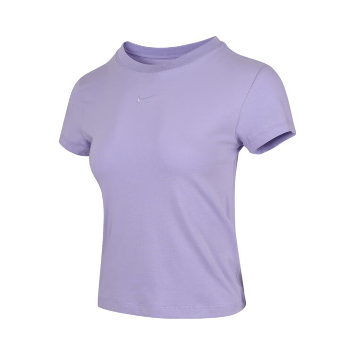 Nike Nike T Shirts Women's Purple Crew Neck Moderate