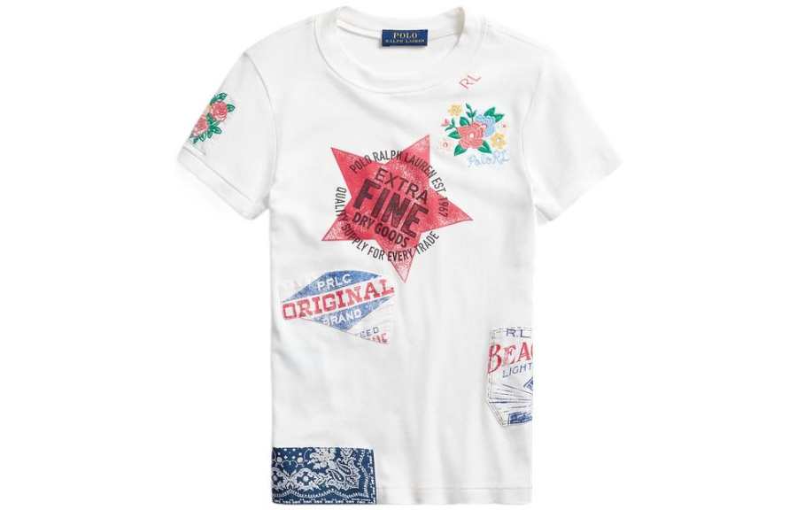 Polo Ralph Lauren SS22 T Shirt Women's White Slim Fit