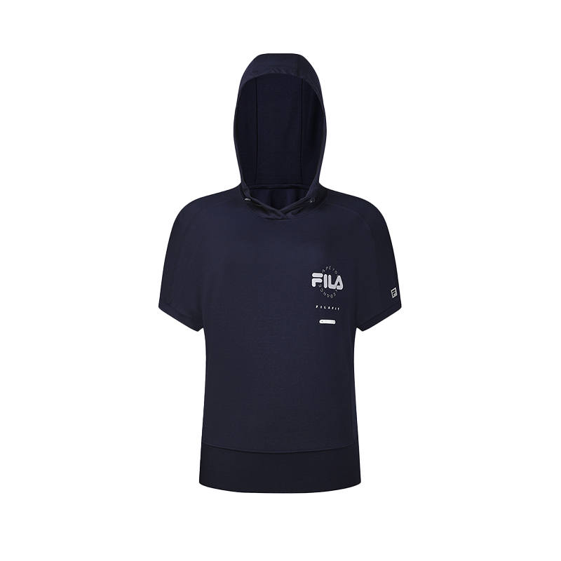 FILA T Shirts Women's RD Royal Blue Crew Neck Moderate