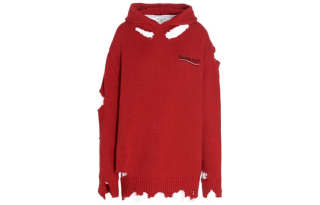 Balenciaga Sweaters Women's Red Hooded Moderate Other