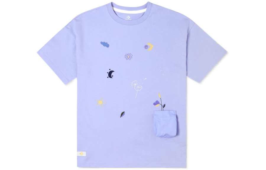 Converse Set in Sleeve T Shirt Women's Light Purple