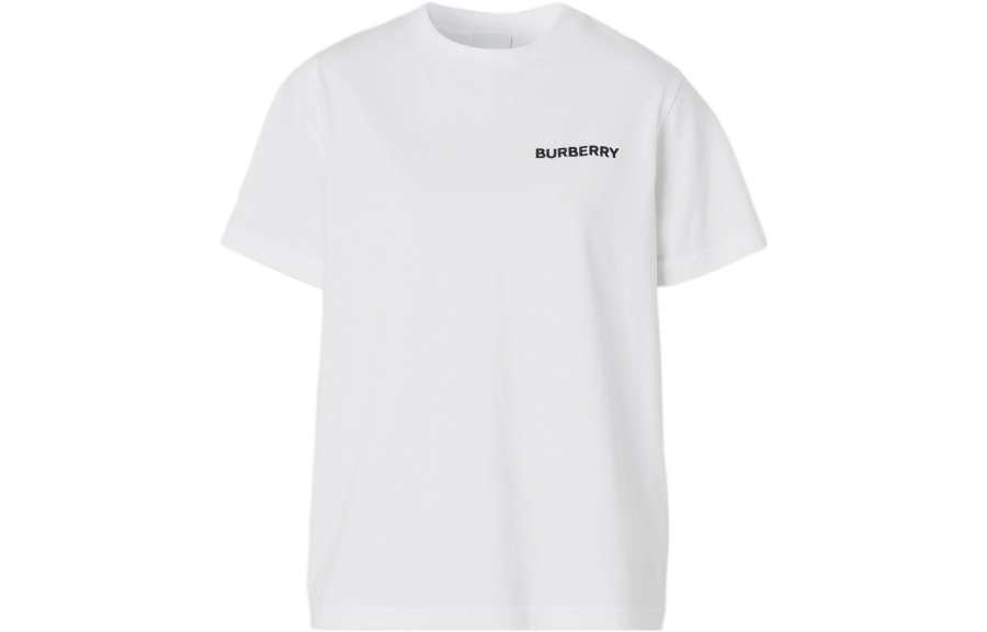 Burberry Regular Sleeve T Shirt Women's White
