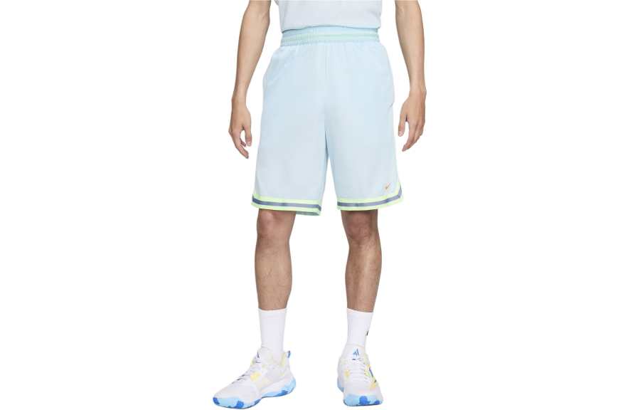 Nike Nike Air Force 2 SS24 DNA Dri FIT Basketball Shorts Men's Glacier Blue/Light Yellow Green/Bright Orange