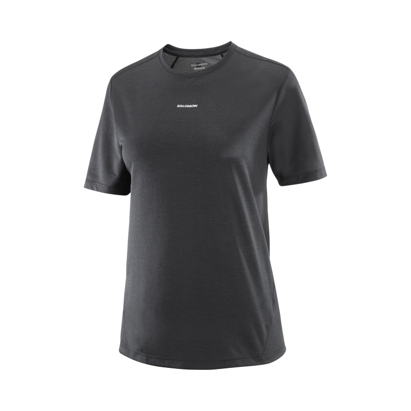 SALOMON Regular Sleeve T Shirt Women's Pitch Black