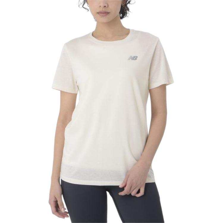 New Balance New Balance Sport EssentialsHeather Tech SS25 T Shirt Women's Ecru