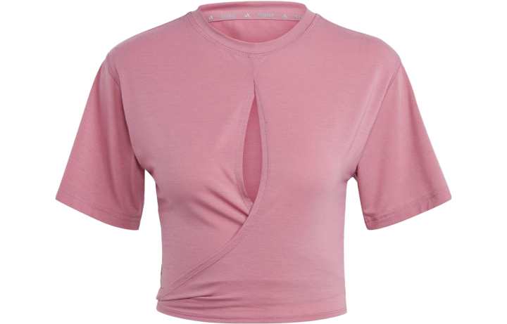 Adidas Adidas T Shirts Women's Pink Crew Neck Moderate