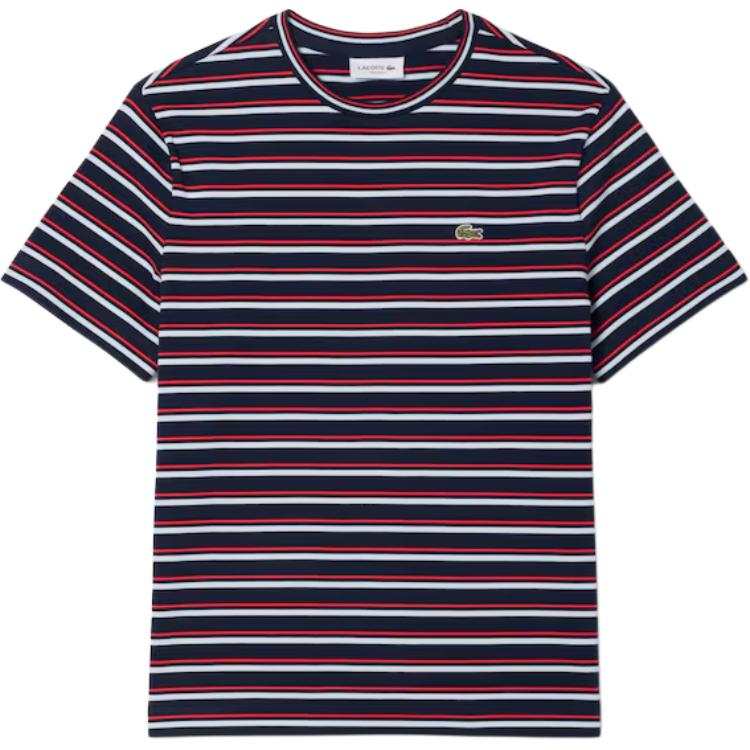 LACOSTE SS25 Regular T Shirt Women's Red White/Dark Blue