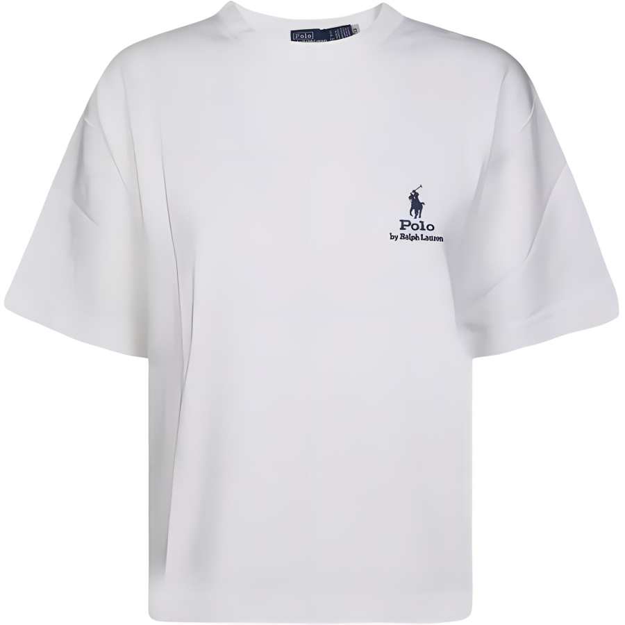 Polo Ralph Lauren Logo Embroidered Crewneck T Shirt