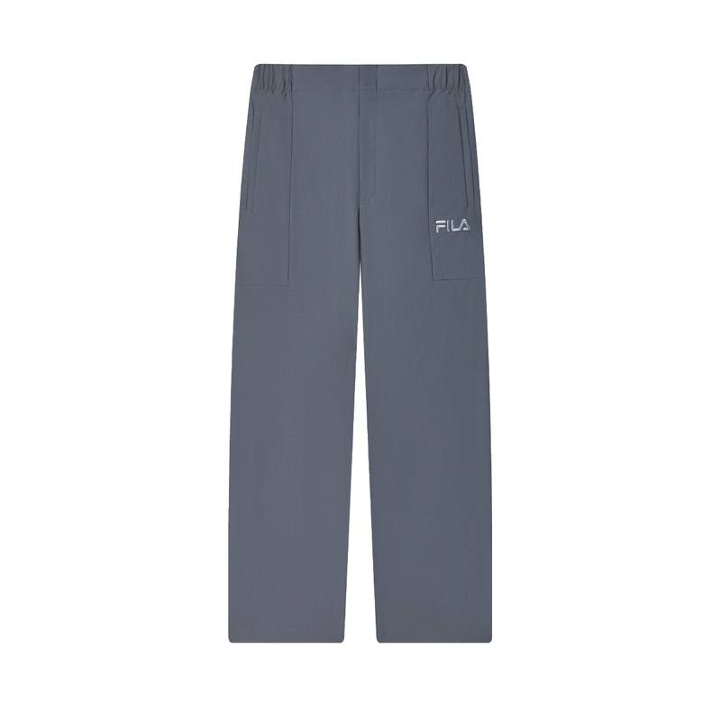 FILA Casual Pants Men's Wall Plaster Gray Moderate Straight Fit Pants