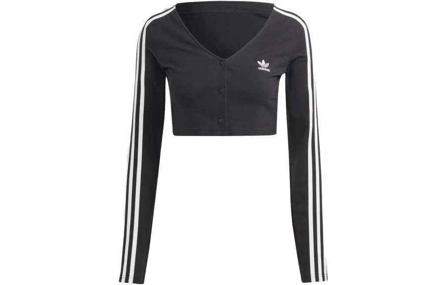 Adidas Originals Logo Embroidered Cropped Top