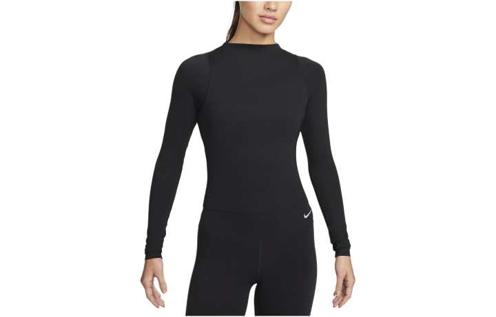 Nike Nike T Shirts Women's Black Crew Neck Moderate Straight Fit