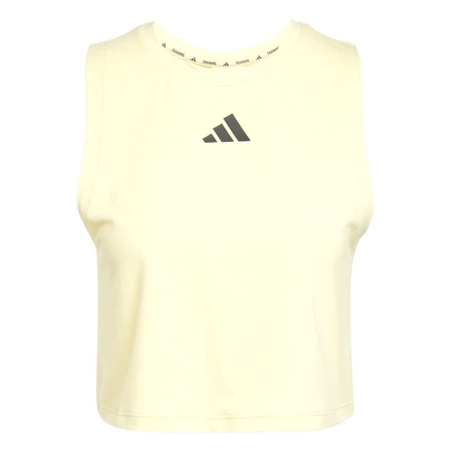 Adidas Adidas Women's Power 3 Stripes Boxy Tank Top Powder Yellow
