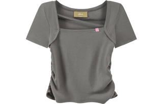 CHUU T Shirts Women's Square Collar Moderate Other