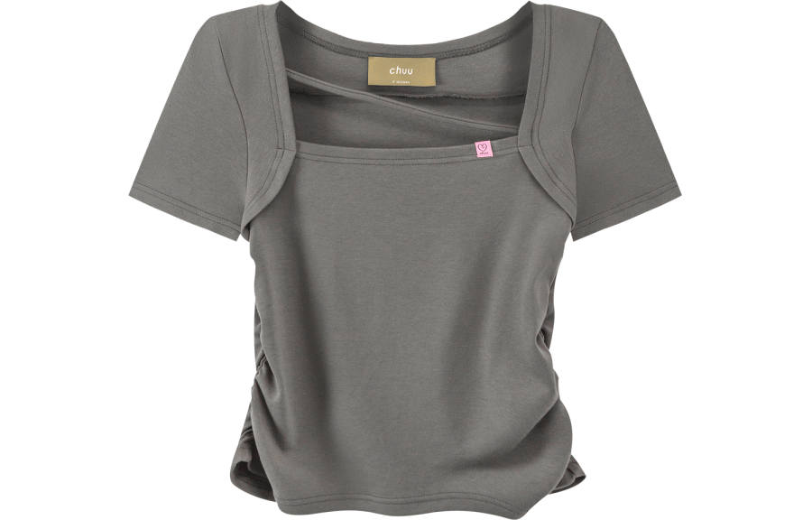 CHUU CHUU T Shirts Women's Square Collar Moderate Other