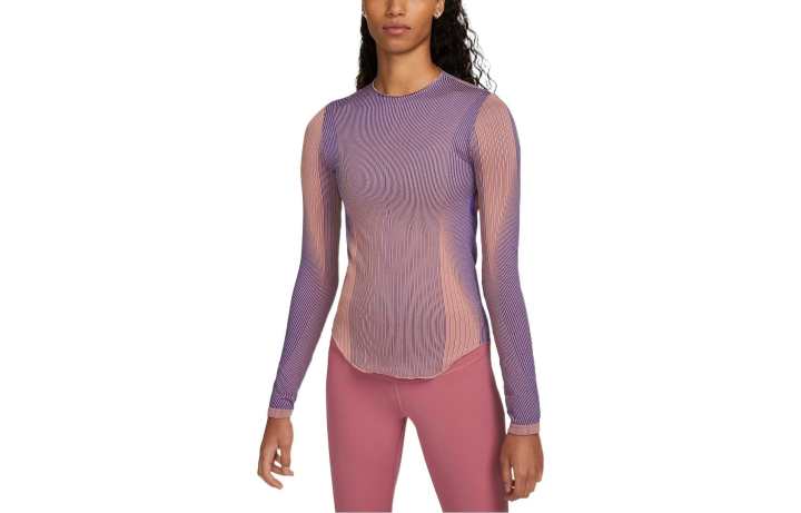 Nike Nike T Shirts Women's Purple Crew Neck Moderate Straight Fit