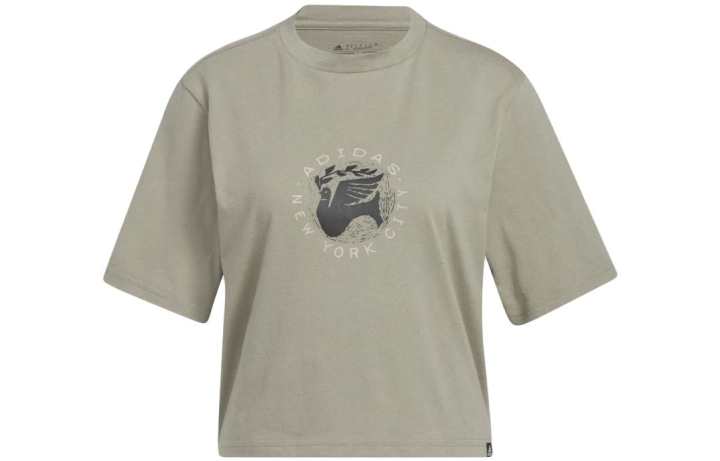 Adidas Adidas T Shirts Women's Silver Pebble Crew Neck Moderate