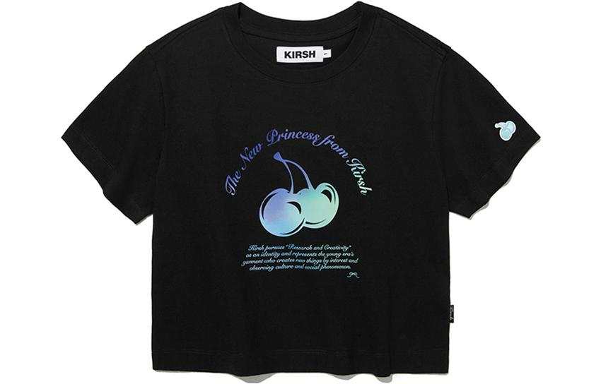 Kirsh Crop Tops Women's Crew Neck Moderate