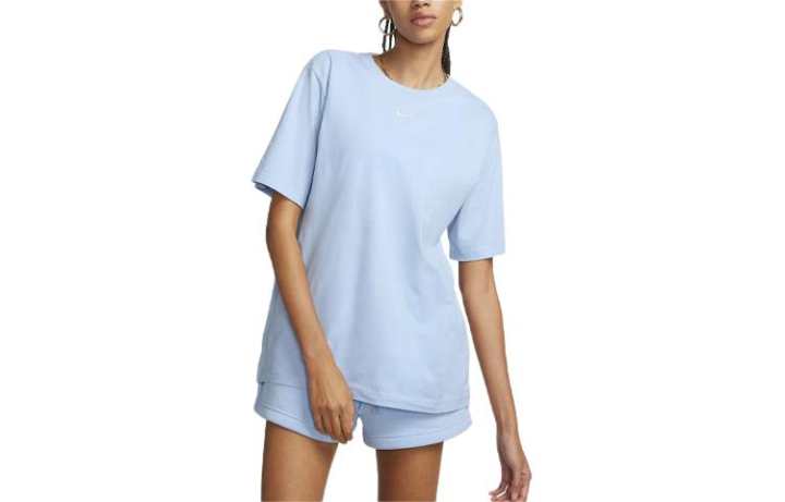 Nike Nike Sportswear Essentials Drop Shoulder Sleeve T Shirt Women's Sky Blue