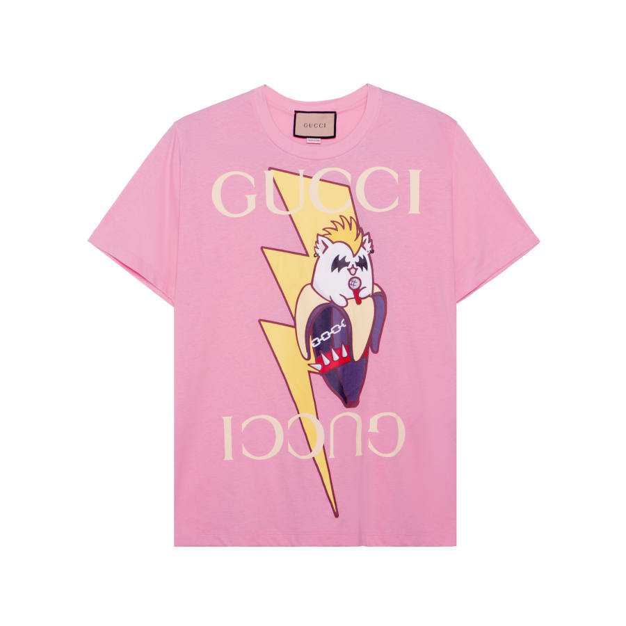 GUCCI Love Parade T Shirt Women's Pink