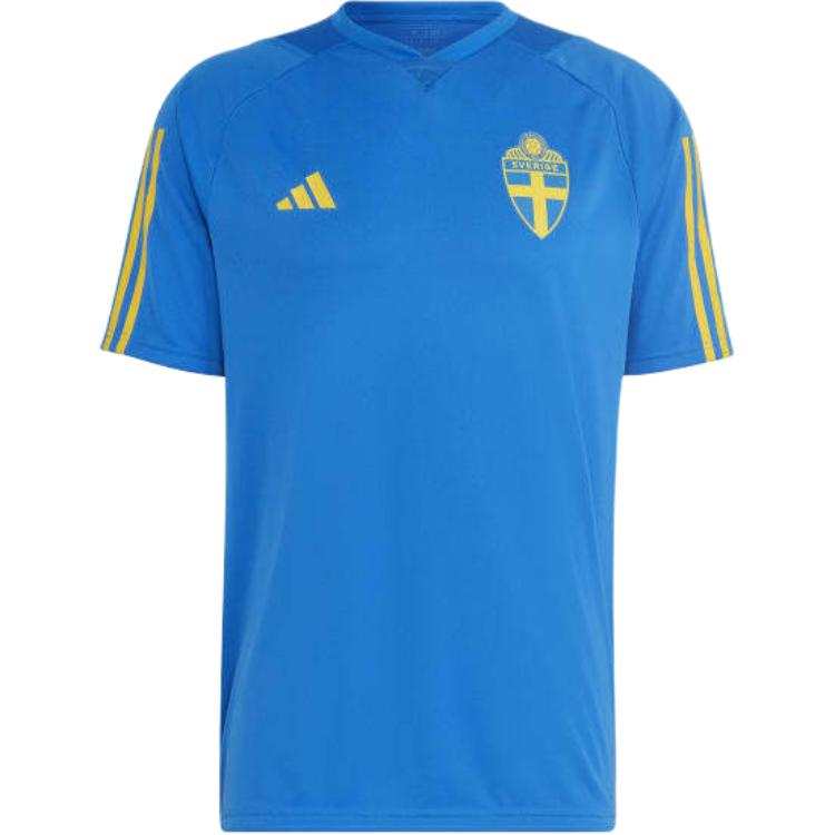 Adidas Adidas Sweden National Team SCHWEDEN TIRO 23 TRAININGSTRIKOT Soccer Jersey Men's Blue