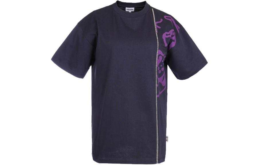 KENZO T Shirts Women's Navy Blue Crew Neck