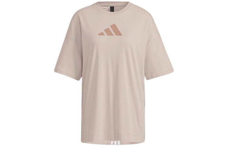 Adidas Adidas X Swarovski T Shirts Women's Flesh Pink Crew Neck Moderate Straight Fit