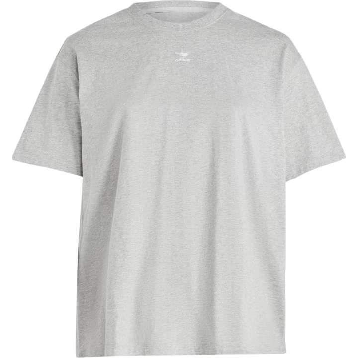 Adidas Adidas Essential T Shirts Women's Gray Crew Neck Moderate
