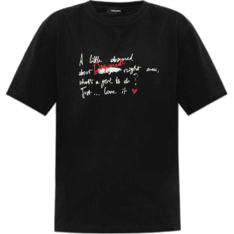 DSQUARED 2 Dsquared 2 Logo Embroidered Crewneck T-Shirt