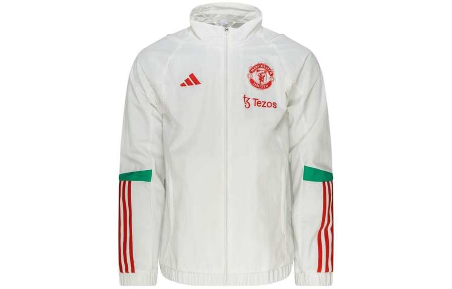 Adidas Adidas Manchester United MANCHESTER UNITED TIRO 23 PRESENTATION JACKET Soccer Jersey Men's White