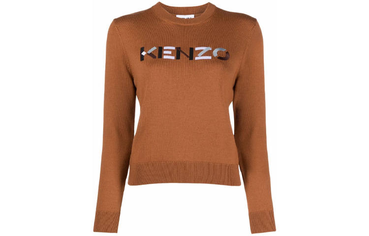 KENZO FW21 Fitted Sweater Women's Brown