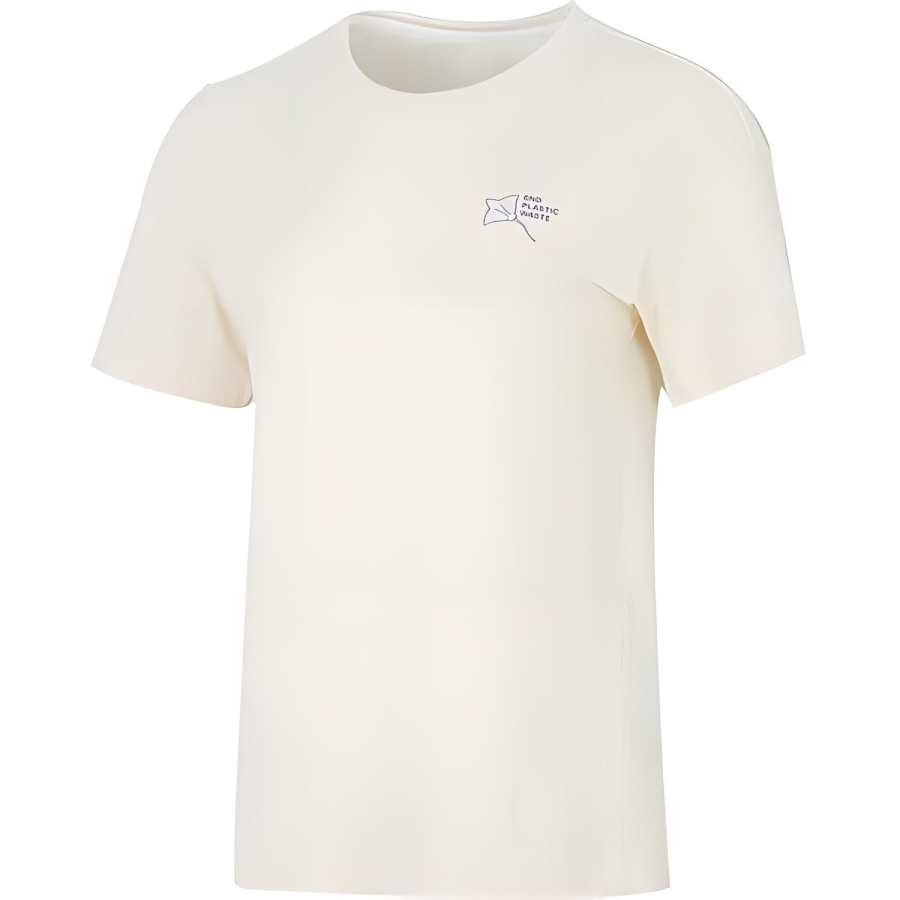 Adidas Adidas T Shirts Women's Beige Crew Neck Moderate Straight Fit
