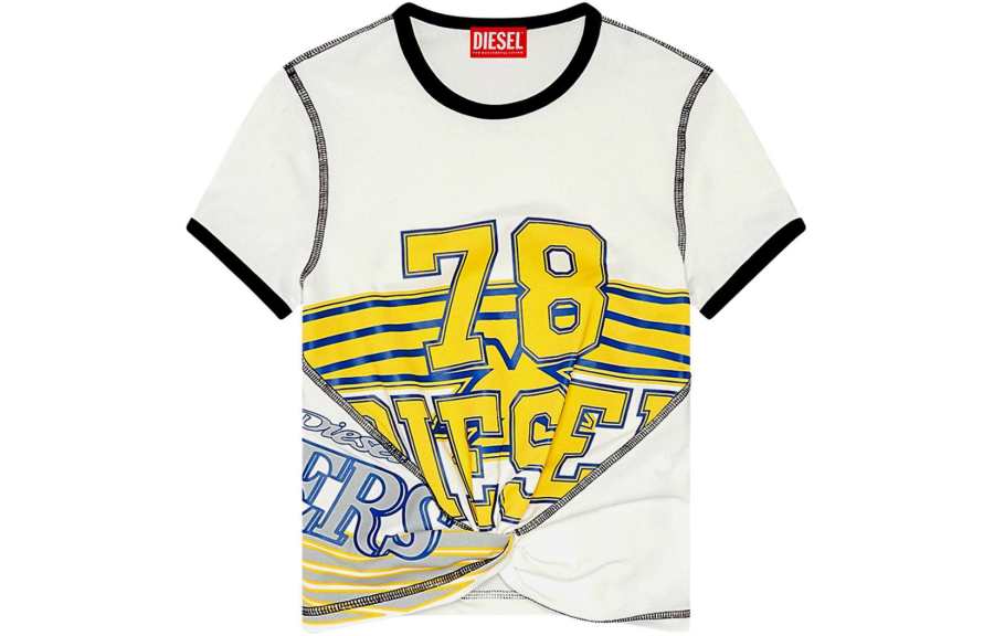 DIESEL T Shirts Women's White Crew Neck Moderate Other