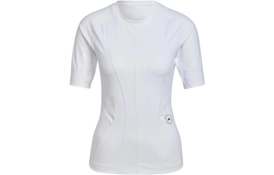 Adidas Adidas T Shirts Women's White Crew Neck Moderate Straight Fit