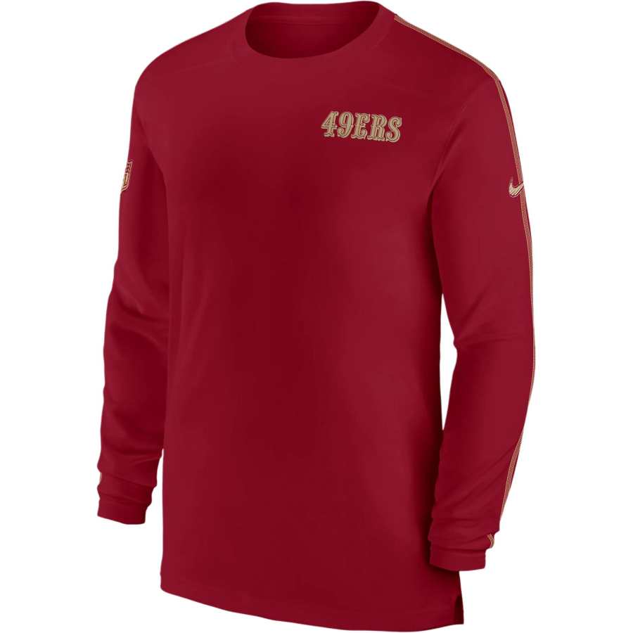 Nike Nike San Francisco 49ers Sideline Coach Men's Nike Dri-FIT Nfl Long-Sleeve Top