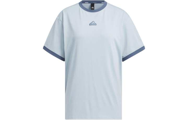 Adidas Adidas Drop Shoulder Sleeve T Shirt Women's Blue