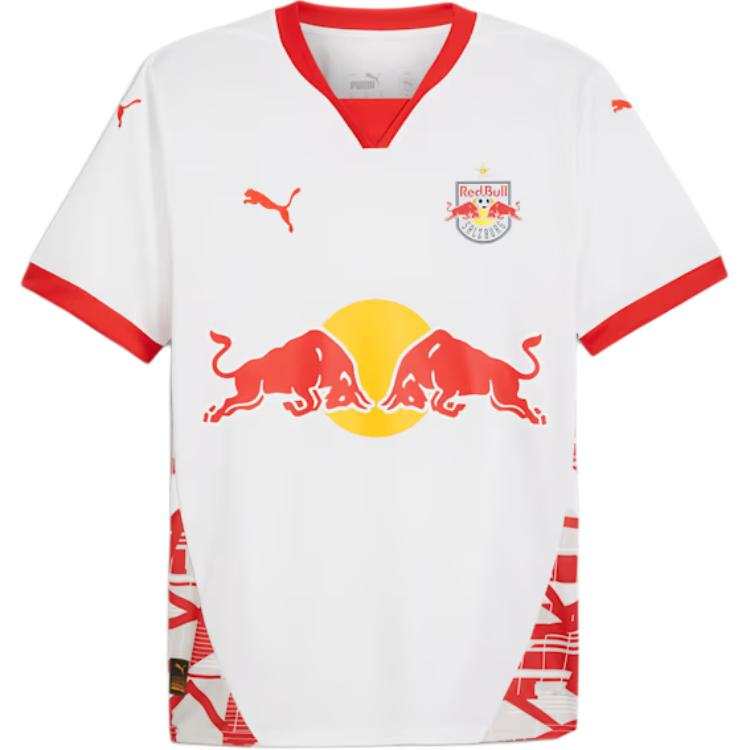 PUMA FC Red Bull Salzburg Home Jersey Men Soccer Jersey Men's Red White