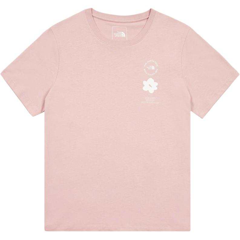 THE NORTH FACE T Shirt Women's Crystal Gem Pink