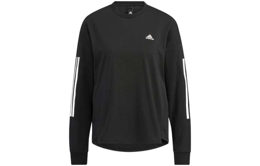 Adidas Adidas T Shirts Women's Black Crew Neck Moderate Straight Fit