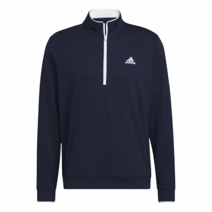 Adidas Adidas QUARTER ZIP GOLF PULLOVER Golf Clothing Men's Collegiate Marine Blue/White
