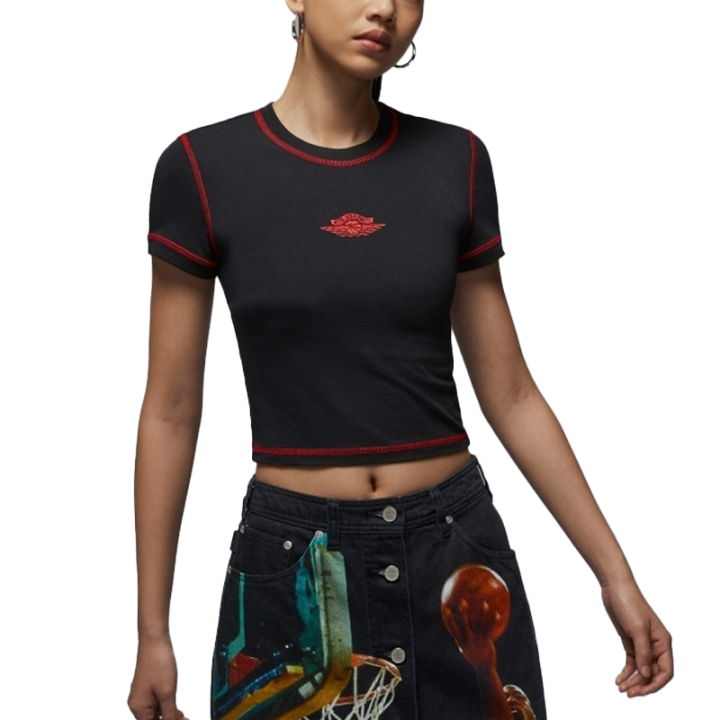 Nike Nike T Shirts Women's Black Crew Neck Moderate Other