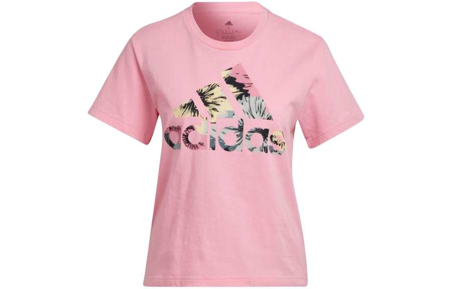 Adidas Adidas Regular T Shirt Women's Pink Japan Version