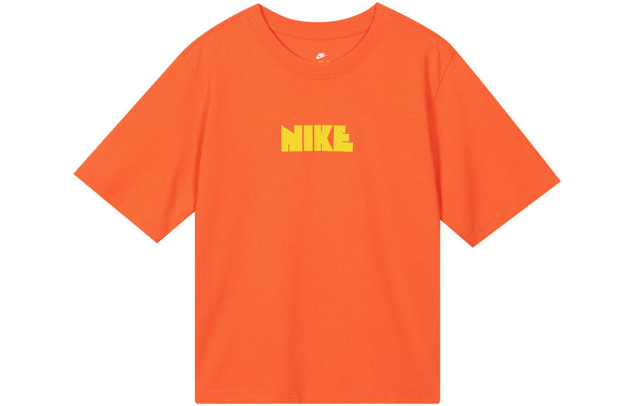 Nike Nike x Atmos Pink WMNS NSW CIRCA Drop Shoulder Sleeve T Shirt Women's Orange