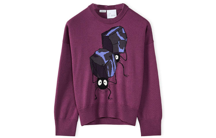 LOEWE x QIANYUQIANXUN Spirited Away SS22 Sweater Women's Fuchsia