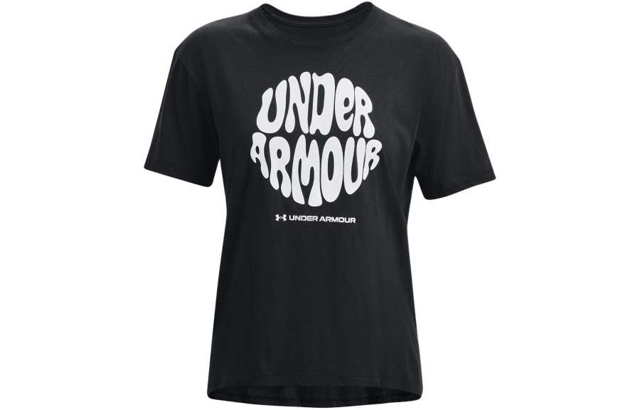 Under Armour Drop Shoulder Sleeve T Shirt Women's Black