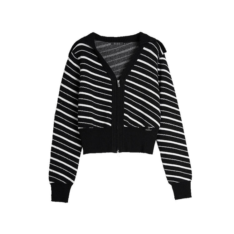 ELLE Sweater Women's Black White
