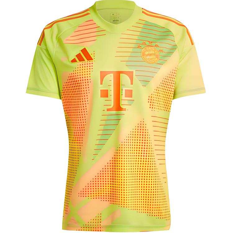 Adidas Adidas Bayern Munich Black FC BAYERN 24/25 GOALKEEPER JERSEY Soccer Jersey Men's Half Sun Yellow